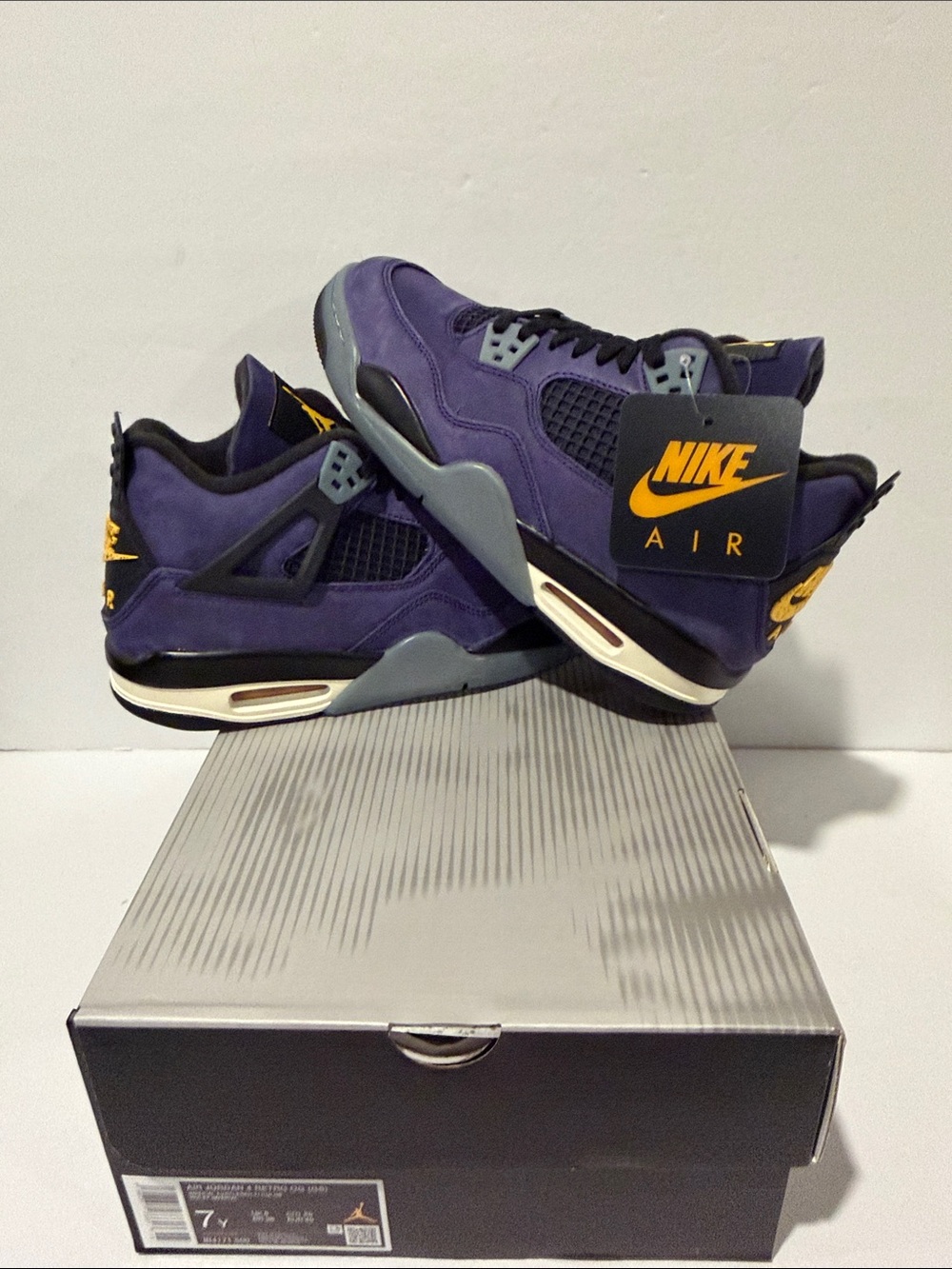 Air Jordan Retro 4 'Lakers' (GS) Sz: 7 (IB4171-500)